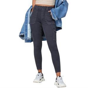 SPANX Stretch Twill Ankle Cargo Pants Pull On Stretch